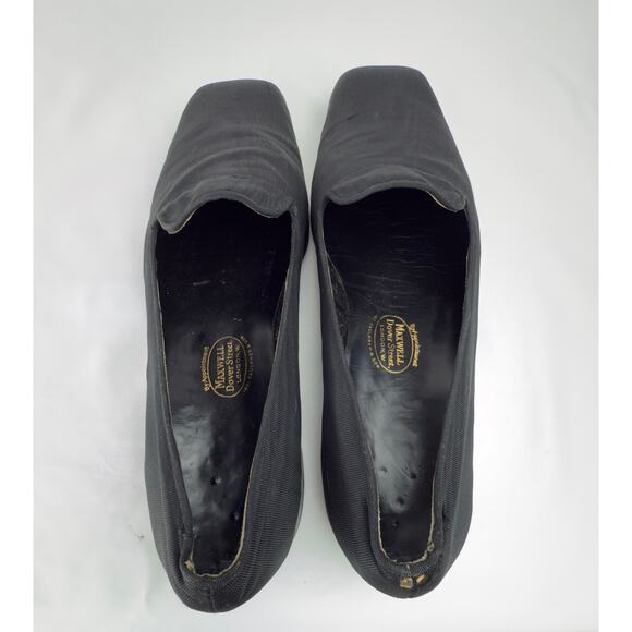 Henry Maxwell London Black Square-Toe Loafers M 10